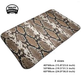 Carpets Python Skin Snake Pattern Soft Interesting Room Goods Rug Carpet Reptile Animal Natural Leather