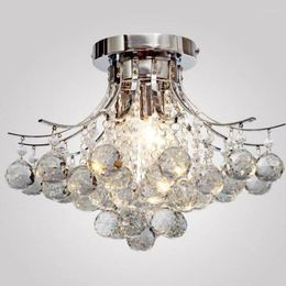 Ceiling Lights European Crystal Lamp Modern Minimalist Living Room Bedroom Restaurant Study Clothing Store Fixture