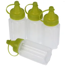 Dinnerware Sets 4pcs Squeeze Sauce Bottle Ketchup Dispenser Bottles And Honey