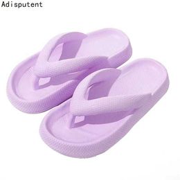 Slippers Slippers Wedge eels flip womens slider summer ticking sound suspender sandals Platform Soft Fasion Soes anti slip beach H240326ZIGS