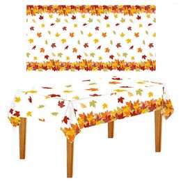 Table Cloth Fall Leaf Tablecloth Maple Autumn Plastic 60 Round Tablecloths With Flannel Backing