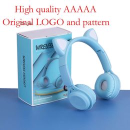 MZ08 Cat's Ears (steamed Cat-ear Shaped Bread) Lightening Headworn Bluetooth Headset Subwoofer Wireless Foldable