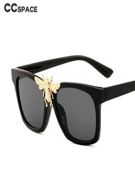 47962 Metal Gold Big Bee Sunglasses Men Women Fashion Shades UV400 Luxury Glasses6025110