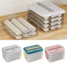 Storage Bottles Kitchen Organiser Dumpling Box Food Multi-layer Stackable Snack Container Refrigerator Quick Freezing Fresh-keeping