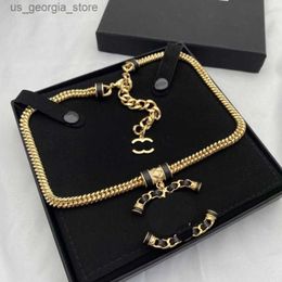 Pendant Necklaces Luxury Brand Pendant Necklaces Boutique Charm Choker Necklace Christmas Fashion Jewellery Accessories 18K Gold Plated 925 Silver Love Necklace Y2