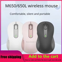 Mice M650 Bluetooth Mouse M650L Wireless Home Office Business Wireless Mute Mouse Dual Mode Notebook Desktop Computer Mouse