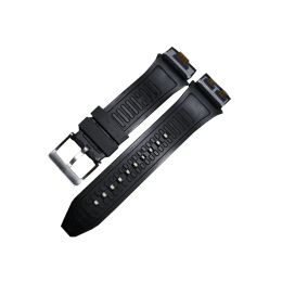 Armbands for LG Urbane 2 LTE w200 Watch in Black/White Watchband Watch Strap Plastic Rubber Straps