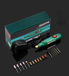 Mini 12V Electric Hand Drill Polishing Grinding Machine Wood Chisel Engraving Pen Wood Jade Carving Tool DIY Hand Tool Set7406029