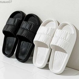 Sandals Soft sole slippers thick platform sandals indoor and outdoor womens sandals beach shoes womens EVA anti slip flip covers reusableL2403