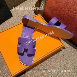 Women Summer Size Slide Designer Sandal Beach Flip Flop Genuine Leather Slipper Letter Drag Sandal Dust Bag Oransandal 35-42 2024 Oran 1R2I