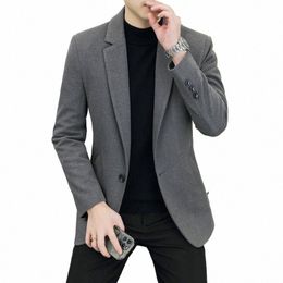 boutique Fi Gentleman British Style Casual Everything Elegant Comfortable Solid Colour Marriage Busin Slim Career Blazer T4ap#