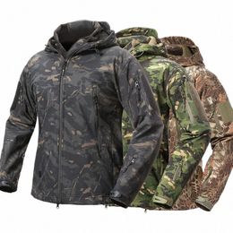 refire Gear Shark Skin Soft Shell Tactical Military Jacket Men Waterproof Fleece Coat Army Clothes Camoue Windbreaker Jacket 67Vq#