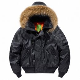 padding Male Winter Bomber Coat Heavy Jackets Hooded Padded Streetwear Fur Collar Cheap Short Parka Y2K 2023 J0HE#