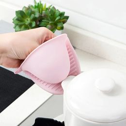 Hot Easy Cleaned Microwave Oven Mitt Non-slip Glove Silicone Hand Protector Heatproof Mitten Thickened Kitchen Cooking Gadgets