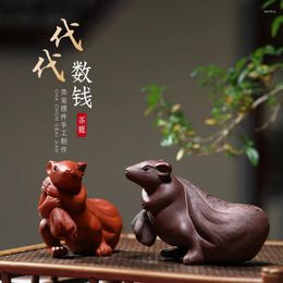 Tea Pets |Yuhu Mingxiang Yixing Favourite Ceremony Ornaments Original Handmade Purple Sand Money Set Accessories