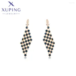 Dangle Earrings Xuping Jewelry Long Drop Style Crystal Earring For Women With Gold Color X000680644