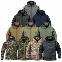 2022military Tactical Winter Jacket Men Army CP Camoue Airsoft Clothing Waterproof Windbreaker Multicam Fleece Bomber Coat M S1X4#
