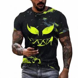 2023 New T Shirts For Men Casual Short Sleeve Hip Hop Smiling Face 3D Printed Tee Shirt Pullover Oversized Mens T-shirt Tops h4NZ#