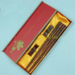 Dragon Engraved Chopsticks Gift Box Sets Chinese Wooden High End 2 set pack 1set2pair 9081464