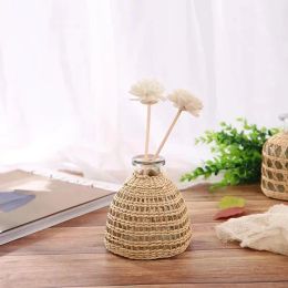 Vases Glasses Rattan Flower Nordic Style Modern Decorative Desktop Decor Vase For Home Living Room Decoration Drop Delivery Garden Otv9W