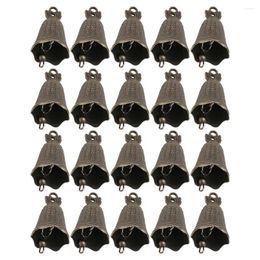 Party Supplies 20 Pcs Bell Pendant Jewelry Craft Bells Manual Retro Vintage Charms For Making Bulk Zinc Alloy Decorative