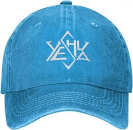 Ball Caps Yeshua Star Of David Hat Fashion Cowboy Baseball Hats Black Sunhat Dad Cap For Men Women