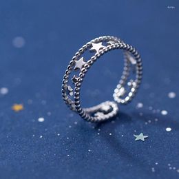 Cluster Rings 925 Sterling Silver For Women Adjustable Stars Bohemian Mom Fashion Accessoires Ladies Finger Jewellery Jewellery