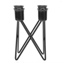 Candle Holders Delicate Candlestick Table Top Decor Pillar Stand Wrought Iron Multi-cup Candleholder