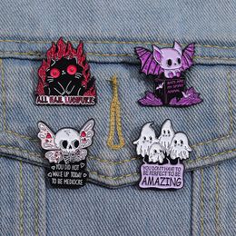 halloween dark animal movie film enamel pins Cute Anime Movies Games Hard Enamel Pins Collect Metal Cartoon Brooch Backpack Hat Bag Collar Lapel Badges
