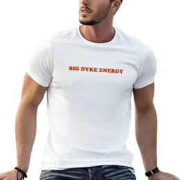 Men's Polos Big Dyke Energy - Retro Lesbian T-Shirt Aesthetic Clothes Plus Sizes Animal Prinfor Boys Mens Cotton T Shirts