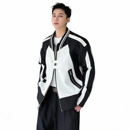 luzhen Korean Style Jackets Trend Men's Spring Trend Tops Fiable Persality Male Clothing Zipper Cardigan 2024 New 52a68f i86t#
