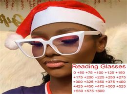 Sunglasses Oversized White Cat Eye Reading Glasses Women For Hyperopia Vision Transparent Clear Lens Presbyopia Oculos De Grau5215627