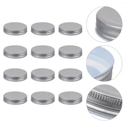 Dinnerware 16 Pcs Mason Jar Lids Cover One-piece Type Ring Tinplate Cap Air Tight Storage Solid
