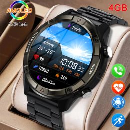 Watches KAVSUMI 4G RAM 466*466 Screen SmartWatch Men Always Show Time Bluetooth Call Local Music Sport Smartwatch For Android ios Clock