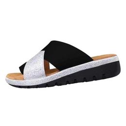 Slippers Slippers Womens Ortopedic Bunion Corrector Comfortable Platform Casual Big Toe Correction Sandals H240326AE6J