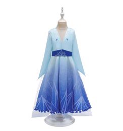 Kids Girls Princess Dress Lace Tassels Cosplay Costume Kids Prom Clothes Ice Queen Halloween Party Stage Performance Winter Suits 2966147