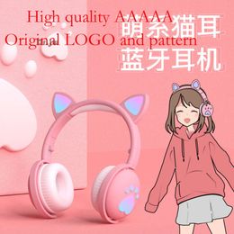 Cute Cat Claw Bluetooth Makaron Cat's Ears (steamed Cat-ear Shaped Bread) Headset for Live Voice Call