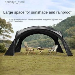 Палатки и навесы, купольная палатка на 8-10 человек, большой солнцезащитный павильон, навес для пикника, походов, 420*420*230 см, навес для кемпинга на открытом воздухе24327