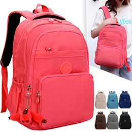 School Bags Nylon Waterproof Women Backpack Large Capacity Outdoor Travel Backpacks Trendy Design Student Bookbags