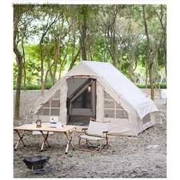 Tents and Shelters Waterproof inflatable tent luxury camping hotel tent 5-8 person large portable camping tent with air pump suitable for family gatherings24327