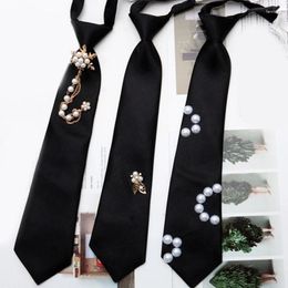 Bow Ties 1pc/3pcs Trendy Clip Closure Necktie For Ladies Business Banquet Uniform DXAA