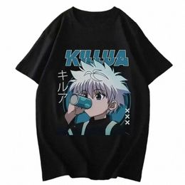 anime Hunter X Hunter Killua Zoldyck T Shirts Men/women HXH Anime T-shirt Casual Harajuku Streetwear Summer Men Clothing Tops D7Ki#