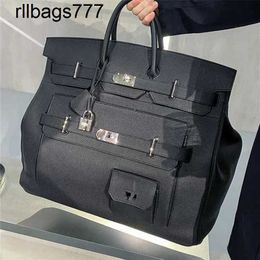 Designer Bk Top Genuine Leather Birkn50 Litchi Pattern Extra Large Bag Unisex Trip Luggage Bag Large Capacity Handheld Bag Tide