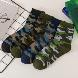 Men's Socks A Medium Size Camouflage Military Green Work Safety