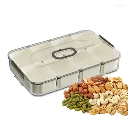 Storage Bottles Divided Veggie Containers Food Tray With Lid Serving Platters Container For Candies Nuts