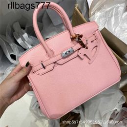 Handbag Bk Litchi Genuine Leather Grain for Women's Hand-held Cross Shoulder Versatile Classic Cow Tote Bags