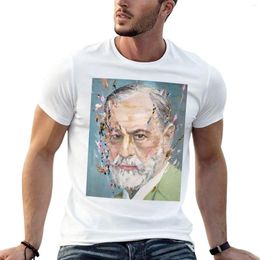 Men's Tank Tops SIGMUND FREUD - Oil Portrait T-Shirt Boys White T Shirts Anime Clothes Summer