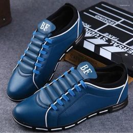 Casual Shoes Men Breathable Pu Leather Business Man Sneakers British Work Footwear Size 38-48 Flat Sapato Social Masculino