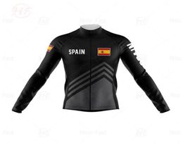 Cycling Jerseys 2021 Spain Pro Team Man Long Sleeve Breathable Clothing Bike Uniform Jersey Set MTB Ropa Ciclismo Racing Sets5131000