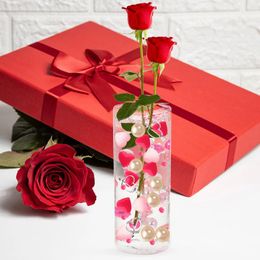 Vases Valentine's Day Decoration Pearl Vase Filler Fillers For Centrepieces Red Pearls Resin